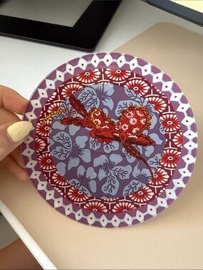 Floral Round Trinket/Soap Tray
